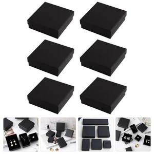  6 Pcs Jewellery Storage Box Small Earring Packing Boxes Portable Jewelry Case - Picture 1 of 9