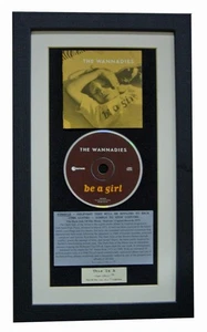 WANNADIES Be A Girl CLASSIC CD Album GALLERY QUALITY FRAMED+EXPRESS GLOBAL SHIP - Picture 1 of 8