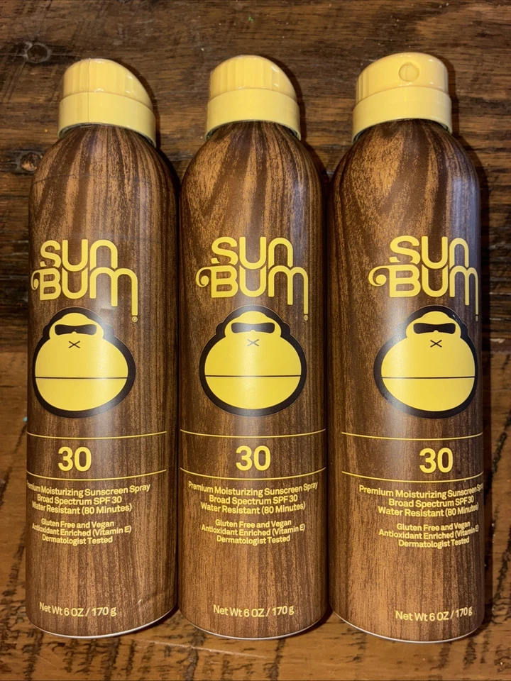 Protector solar Sun Bum. FPS 30. Pack de 3 spray de 6 oz.  Nuevo con sellos Foto 1 de 1