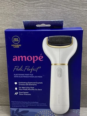Amope Pedi Perfect Electronic Foot File Doble Velocidad Exfoliante Cristales Diamante Foto 1 de 4
