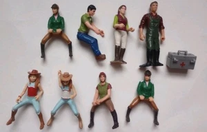 8 Schleich Horse Rider Set HANNAH HORSE RIDER Cowgirl Girl Brown Hair - Picture 1 of 10