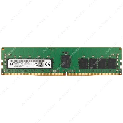 Micron 32GB DDR4-3200 PC4-25600 ECC RDIMM Server Memory RAM MTA18ASF4G72PZ-3G2E1 - Image 1 of 2