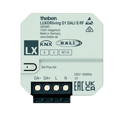 Theben UP 1-fach Funk-DALI-Aktor LUXORlivingD1DALISRF 4800681 UP - Bild 1 von 4