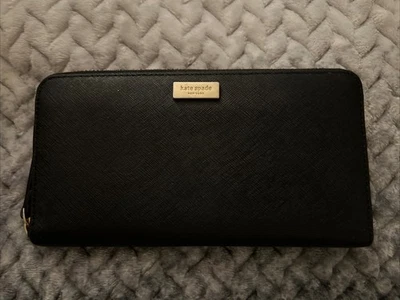 kate spade new york WLROO145 Bifold Leather Wallet - Black - Image 1 of 4