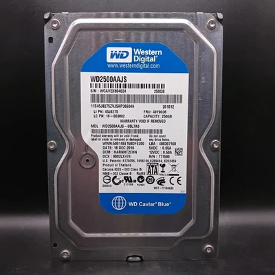 Western Digital Caviar Blue WD2500AAJS-08L7A0 250GB SATA 3.5" Hard Drive HDD - Image 1 of 4