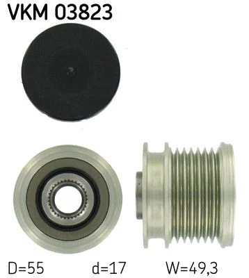 ALTERNATOR FREEWHEEL CLUTCH VKM 03823 FITS FOR SKF - Image 1 of 3