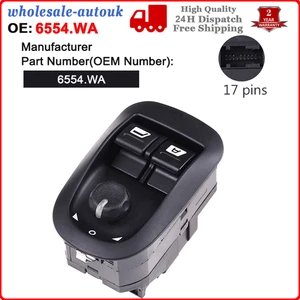 Interruptor de ventana eléctrica - Interruptor de ventana eléctrica Control de botón de espejo para Peuge - Imagen 1 de 7