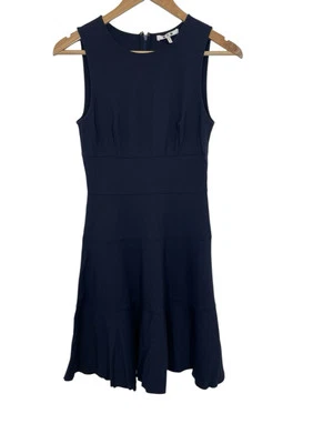 Three Dots Womens Fit & Flare Sleeveless Dress Navy Blue Size XS - Image 1 of 4