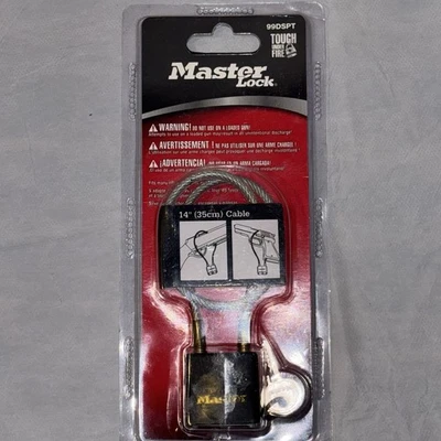 Master Lock Cable Gun Lock Keyed Different 14"  99DSPT  - Image 1 of 4