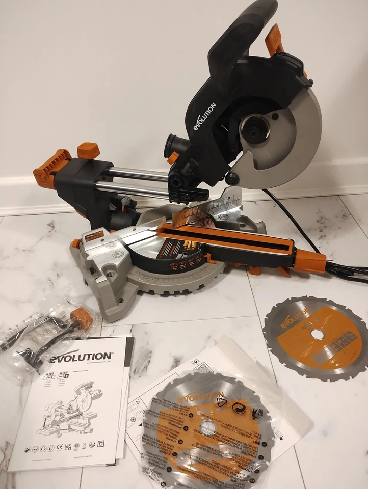 Evolution R185SMS Plus Compound Saw with Multi-Material Cutting - Image 1 of 4
