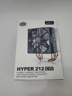 Enfriador de CPU Cooler Master Hyper 212 EVO sin usar en caja disipador de calor Foto 1 de 4