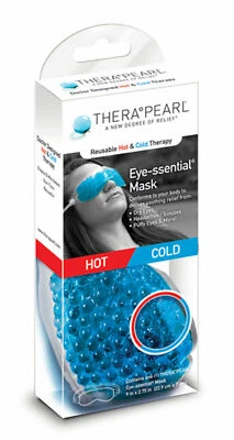 Gel Bead Heating Cooling Sleep Mask Reusable Hot Cold Ice Pack Puffy Dry Eyes UK - Image 1 of 4