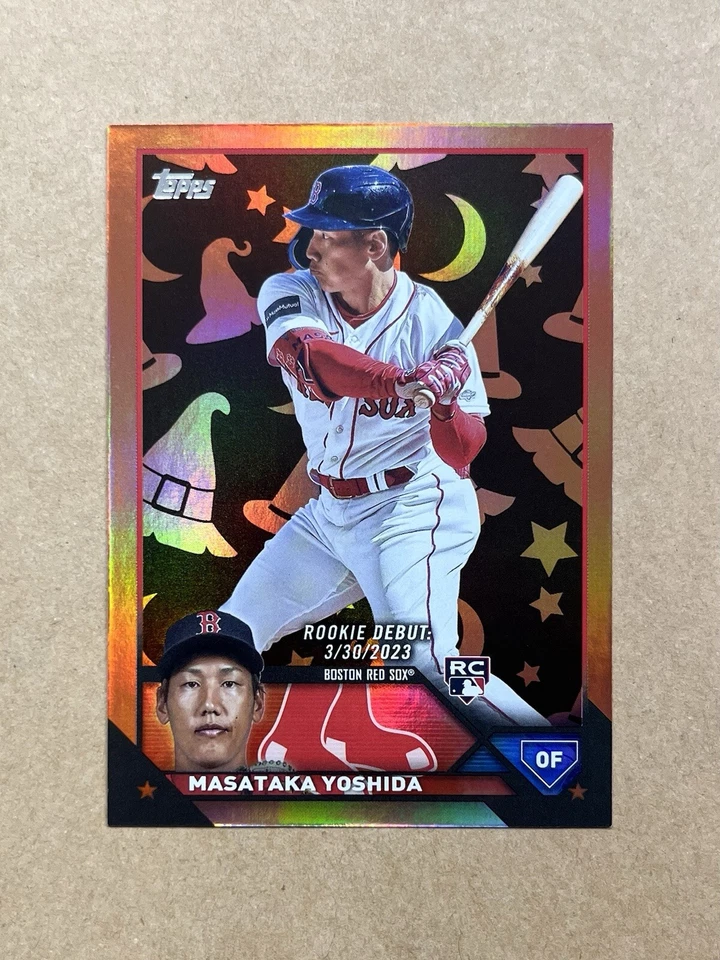 2023 Topps Update Masataka Yoshida Rookie Debut /5 Witch Hat Foil Boston Red Sox - Image 1 of 2
