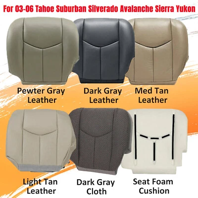 For 2003 04 05 2006 Silverado Sierra 1500 2500 HD Replacement Bottom Seat Cover Foto 1 de 4