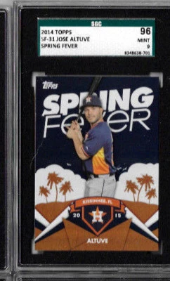 2015 Topps Jose Altuve Spring Fever Mint SGC  96/ 9 - Image 1 of 2