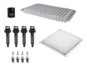 Denso 4 Ignition Coils & 4 Iridium Power Spark Plugs Tune Up Kit For Toyota L4 - Picture 1 of 1