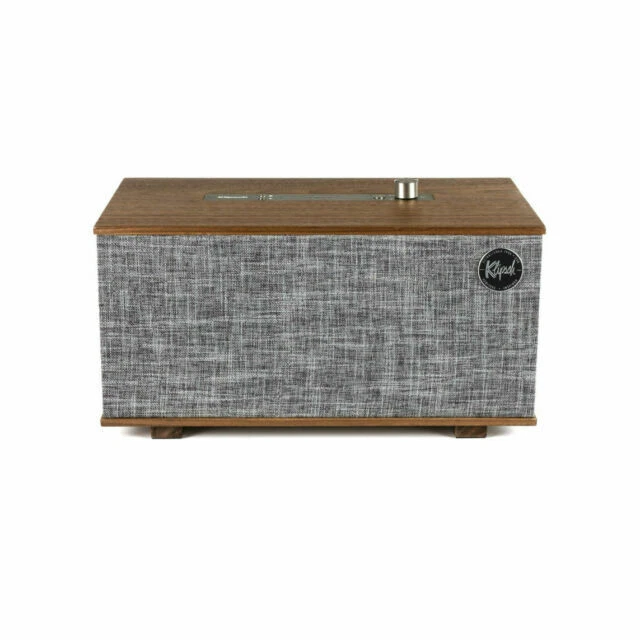 Klipsch 1066264 The Three Wireless Speaker With Google Assistant - Walnut