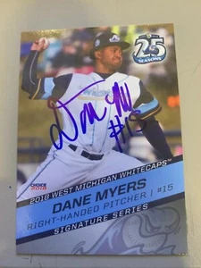 Dane Myers 2018 Signed West Michigan White Caps Team Card - Picture 1 of 1