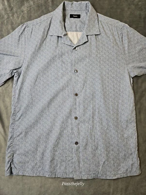 Теория рубашка мужская средний лагерь цветочный геометрический все над печать современный Lyocell - Изображение 1 из 4