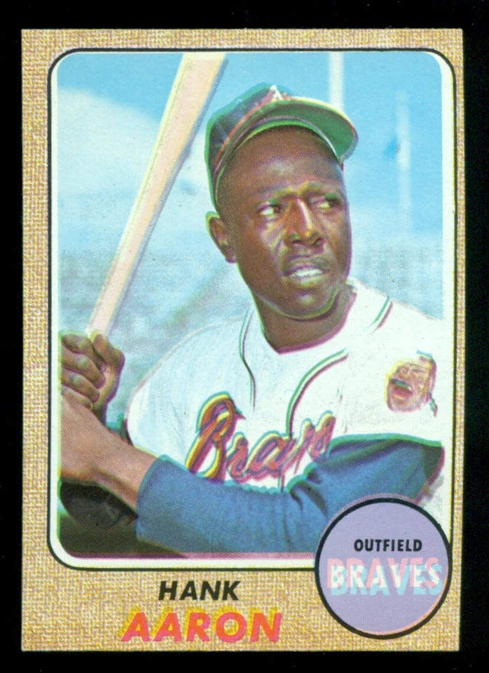 1968 Topps #110 Hank Aaron - EX Foto 1 de 1