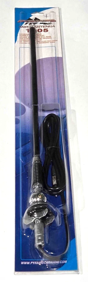 PYRAMID 1305 RUGGED HEAVY DUTY RUBBER AM/FM ANTENNA - Image 1 of 3