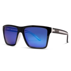Liive Vision Sunglasses - Laguna Mirror Polarized Matt Black White - Live Sungla - Picture 1 of 3