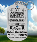 Great! School Bus Driver Keychain, Personalized With Name, Fun Gift!