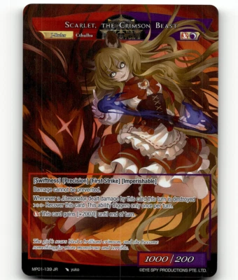 FoW The Dusk Girl   Scarlet, the Crimson Beast - Masterpiece "Pilgrim-Memories" - Image 1 of 2