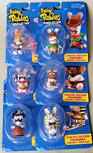 Rayman Raving Rabbids: Travel in Time 3" Action Figures Set of 6 Ubisoft Wii - Picture 1 of 10