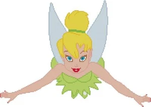 CROSS STITCH+ CRAFT PATTERN Peter Pan Tinkerbell Fairy Pixie Flying Disney Movie - Picture 1 of 14