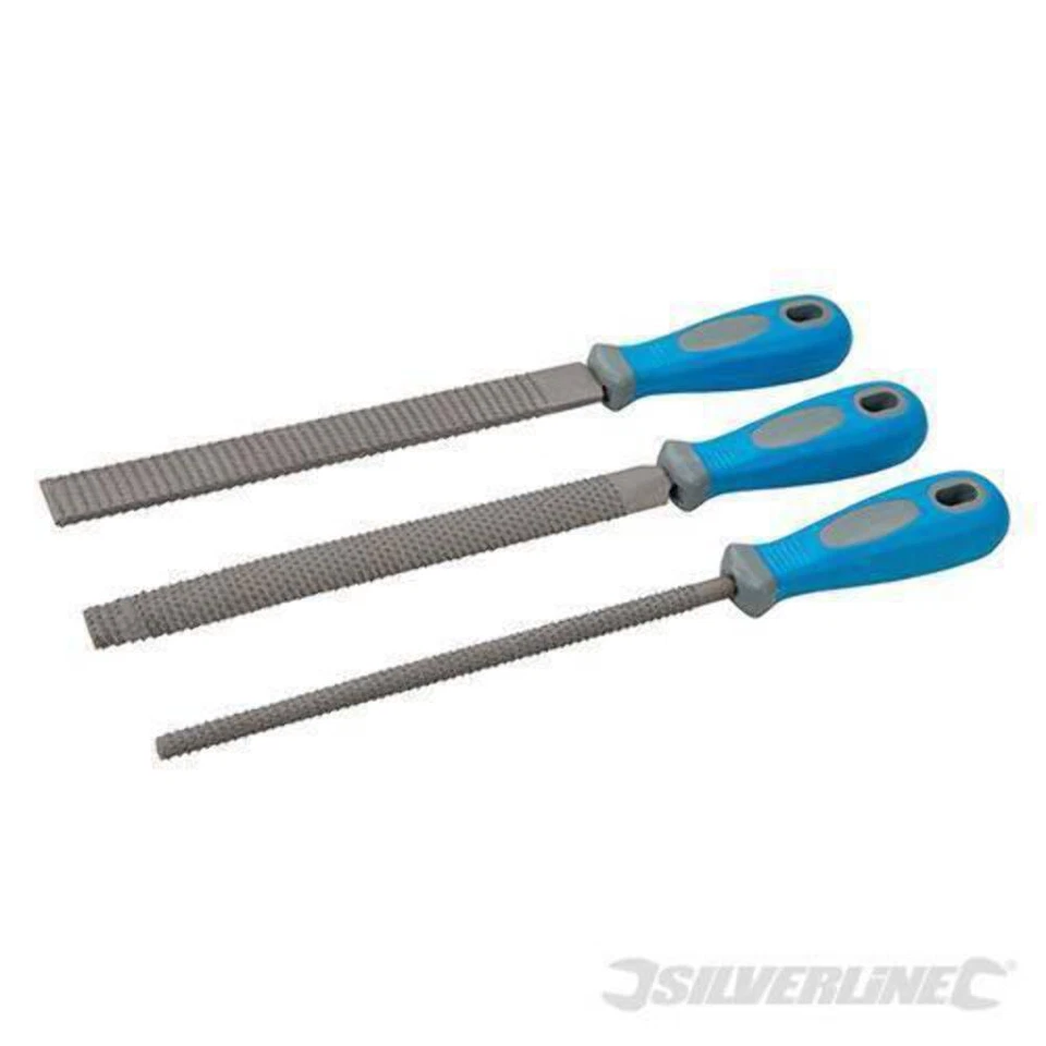 Set di raspe per legno 200 mm Silverline 3 pezzi - Image 1 of 1
