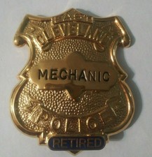 Mechanic Police Department Retired East Cleveland Ohio Obsolete Badge