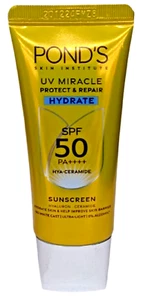 Pond's UV Miracle Protect & Repair Hydrate SPF 50 Sunscreen 30g Nourish dry skin - Picture 1 of 12