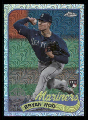 2024 Topps '89 Topps Silver Pack Chrome #T89C95 Bryan Woo - Image 1 of 2