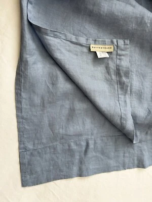Pottery Barn Baby Blue 100% Linen ONE Curtain Panel 54x96 Lightweight Unlined - Image 1 of 4