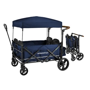 WONDERFOLD X4 Push & Pull Stroller Wagon (4 Seater) - Collapsible Wagon Stroller - Picture 1 of 12