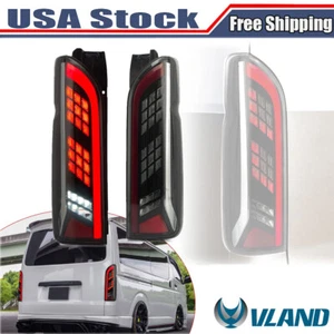 VLAND LED Tail Lights Running Brake Light For TOYOTA HIACE 2005-2019 Pair - Picture 1 of 12