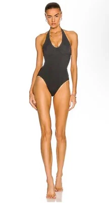 Traje de baño Norma Kamali Twist Mio de una pieza negro S Foto 1 de 4