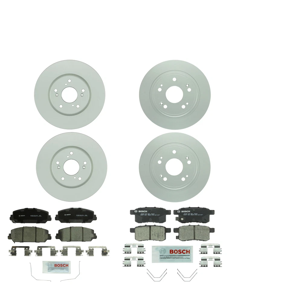 Kit de frenos delanteros y traseros Bosch rotores de disco pastillas de cerámica para Accord 16-17 Foto 1 de 1