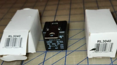 2 NEW 30 40 RELAY SEALED HEAVY DUTY 12 VOLT 5 PIN WIRE SPDT BOSCH SOCKETS RL3040 - Image 1 of 3