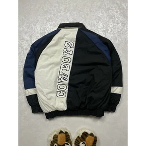 Rare Vintage 90s Daniel Young Cowboys Team NFL Big Logo Bomber Jacket - Bild 1 von 14