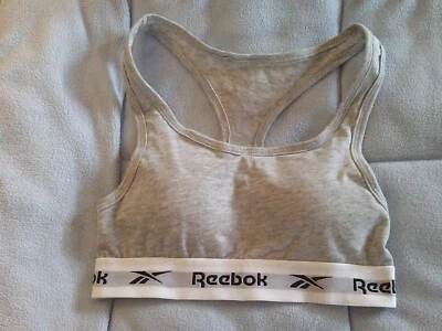 REEBOK Bralette 运动文胸上衣 XS uk6-8 欧元 34-36 美国 2-4 — 第 1/4 张图片