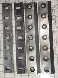 Shredder Knife Blade 20" long, 5/8”Thick, 3½” deep. MODELDWG. G20-989B Lot of 4 - Picture 1 of 12