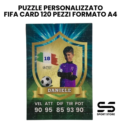 PUZZLE PERSONALIZZATO FIFA CARD 120 PEZZI - Immagine 1 di 3