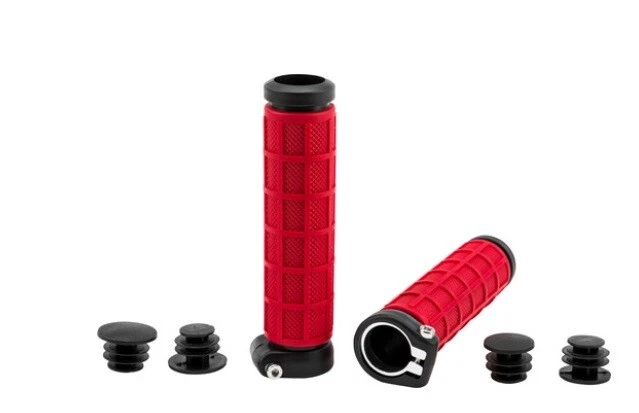 AGARRES FLY "LOCK-ON" DOBLE COMPUESTO GOFRE PWC EMBARCACIÓN ATV ACELERADOR PULGAR ROJO Foto 1 de 2