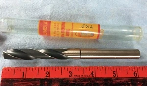Columbia Drill Bit 6" x 17/32", .5312", HSS, USA, NOS - Picture 1 of 3
