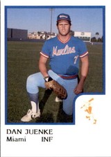 1986 Miami Marlins ProCards #13 Dan Juenke Porterville California Baseball Card
