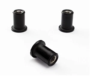 10x Néoprène Écrou Mère de Caoutchouc M4 Vibration Verkleidungsbefestigung 4mm - Picture 1 of 3
