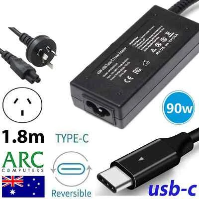 90W 65W 45W USB-C Type-C AC Adapter Laptop Charger For Lenovo ThinkPad HP ASUS - image 1 of 3
