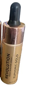 Makeup Revolution Beauty Liquid Highlighter, Euphoric Gold - Picture 1 of 4